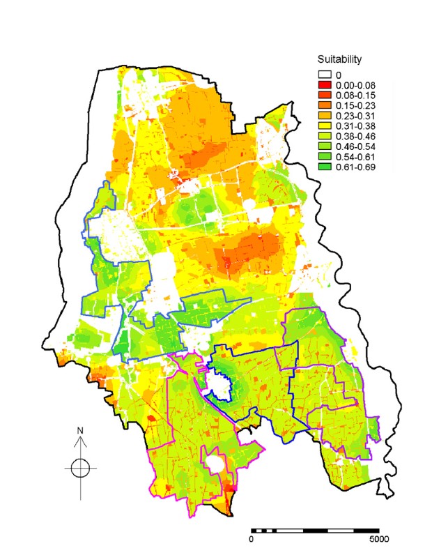 Map and results placeholder